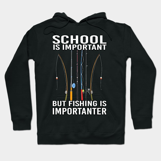 Funny fishing gifts Hoodie by Éléonore Royer